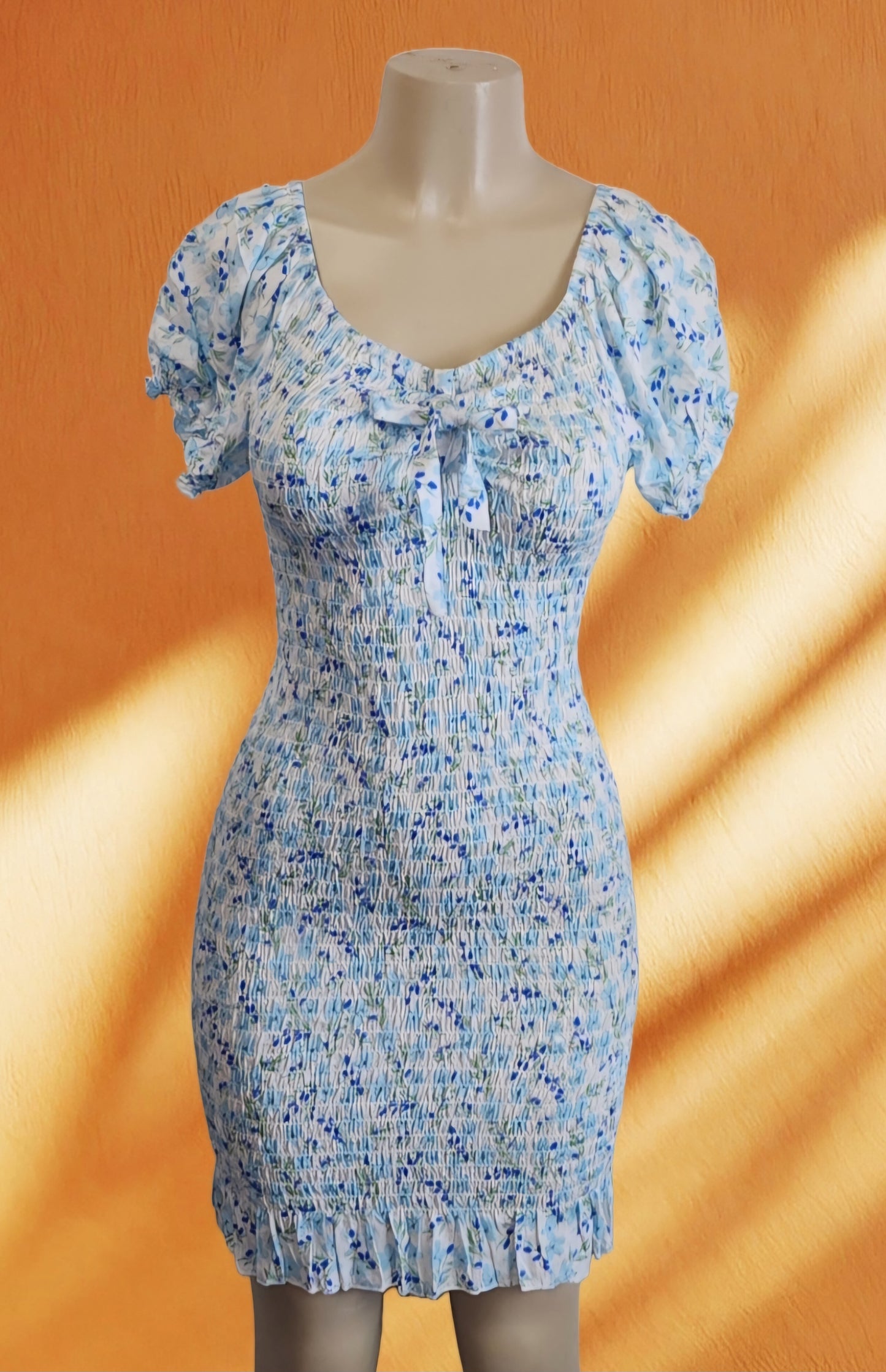 Off-the-Shoulder Ruffle Floral Dress