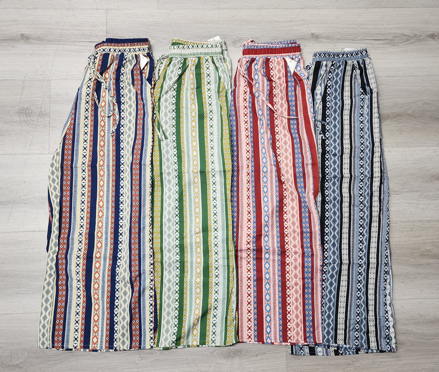 Women's Stripe Multi-Color Pants