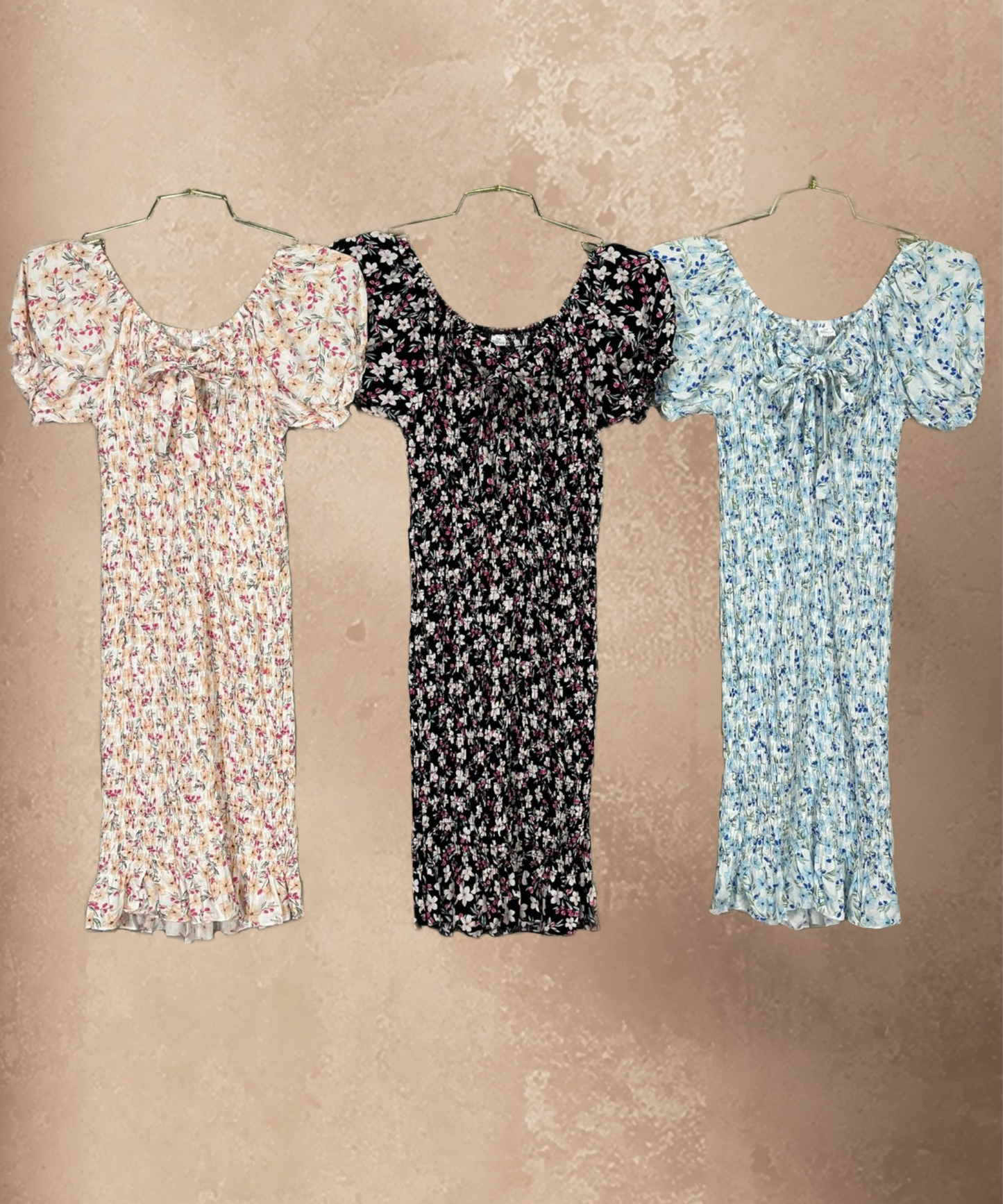 Off-the-Shoulder Ruffle Floral Dress