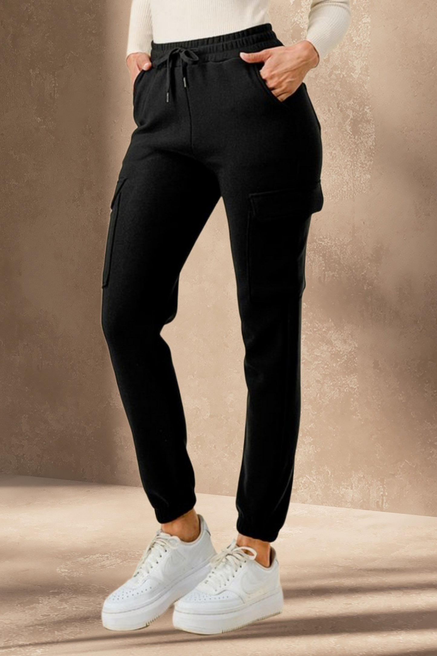 Cargo Joggers with Fleece