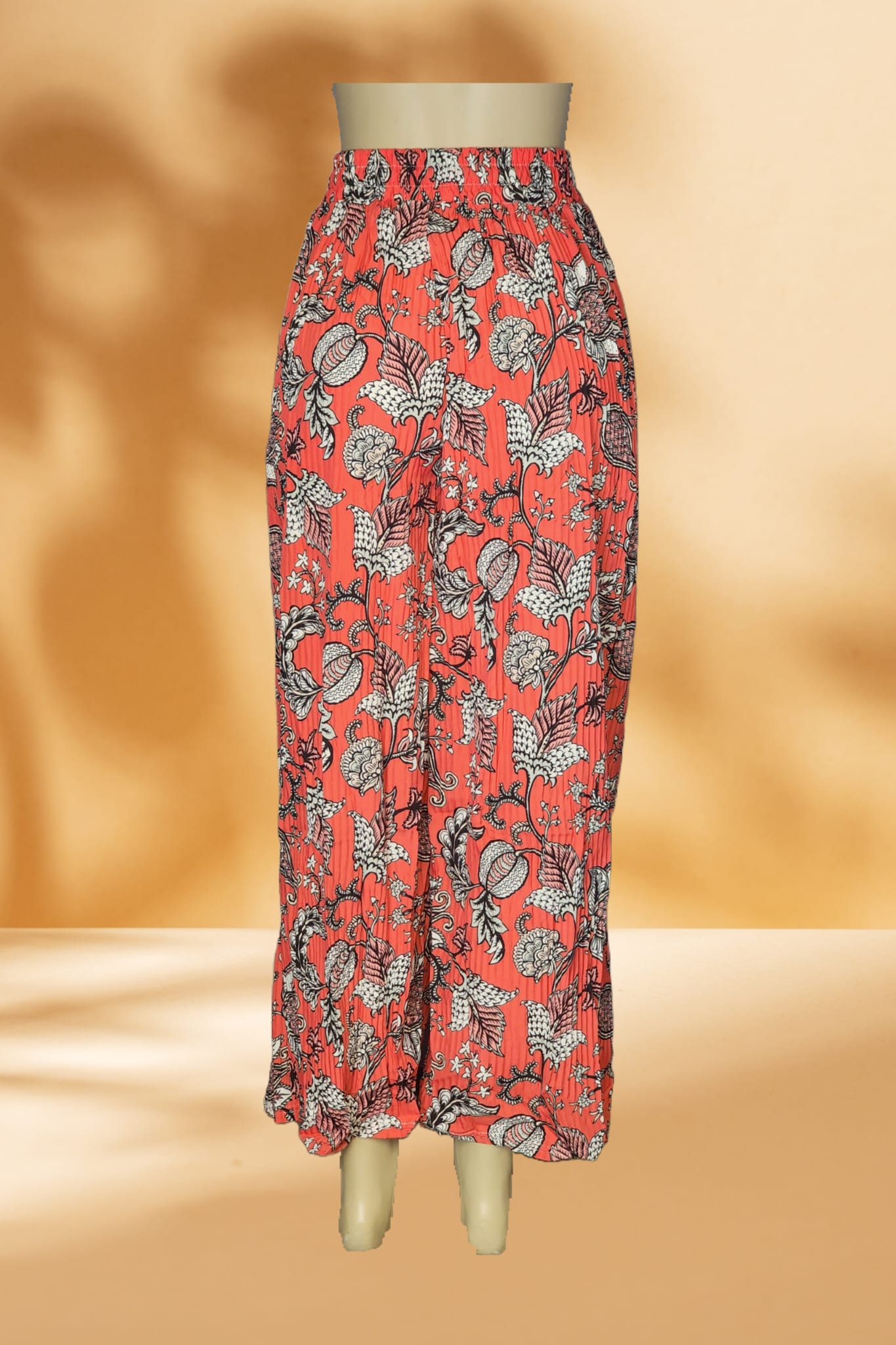 Floral Pleated Pants