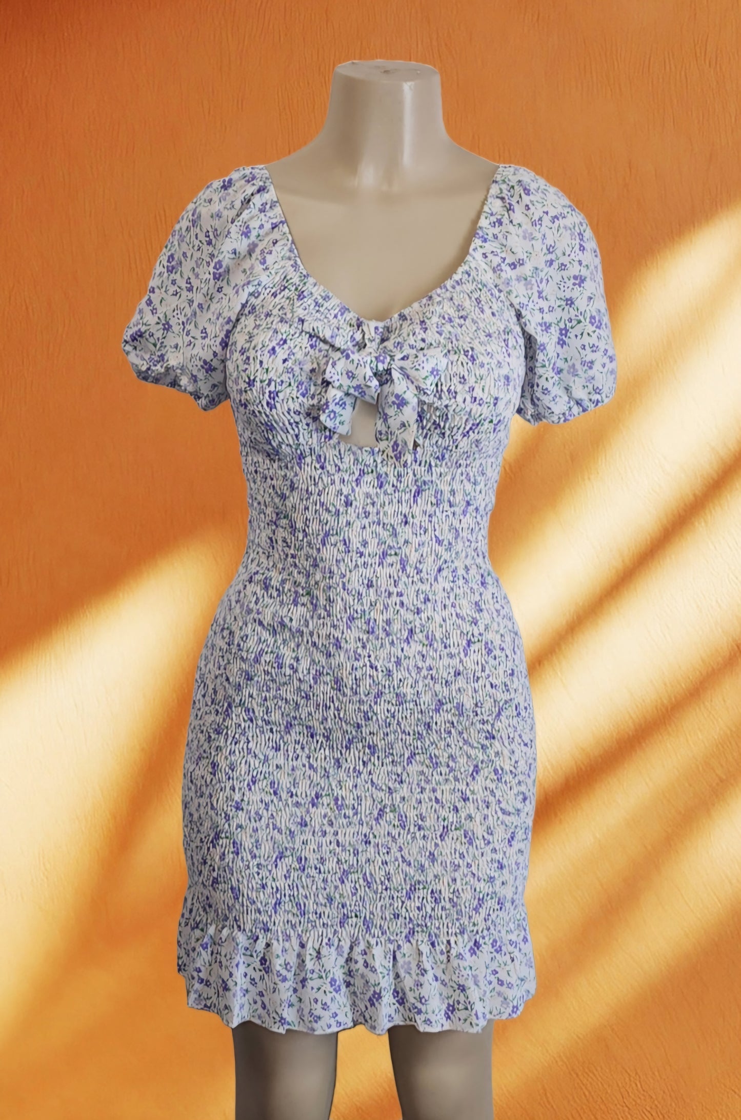 Off-the- Shoulder Ruffle Floral Dress