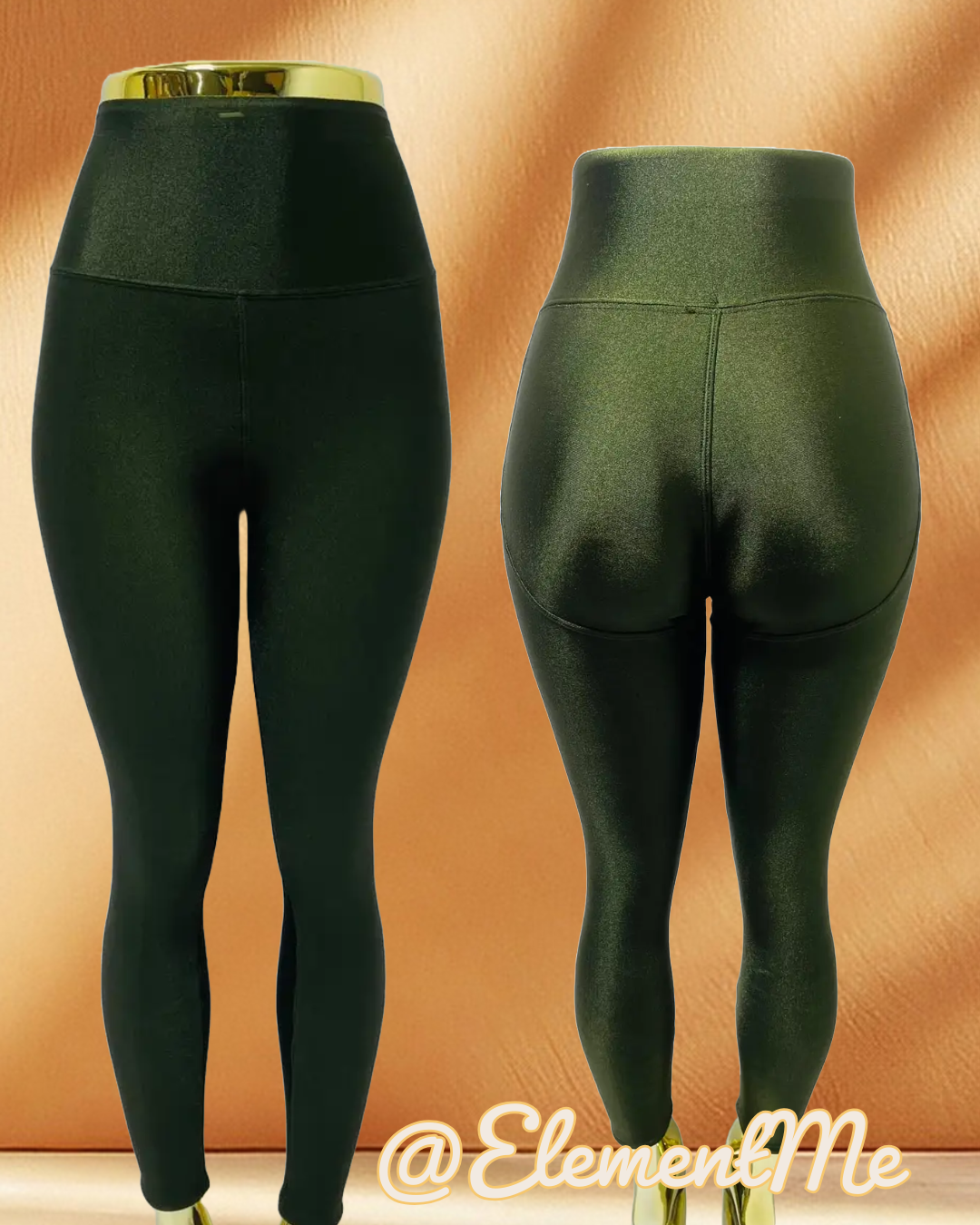 Shiny Leggings with Fleece Lined
