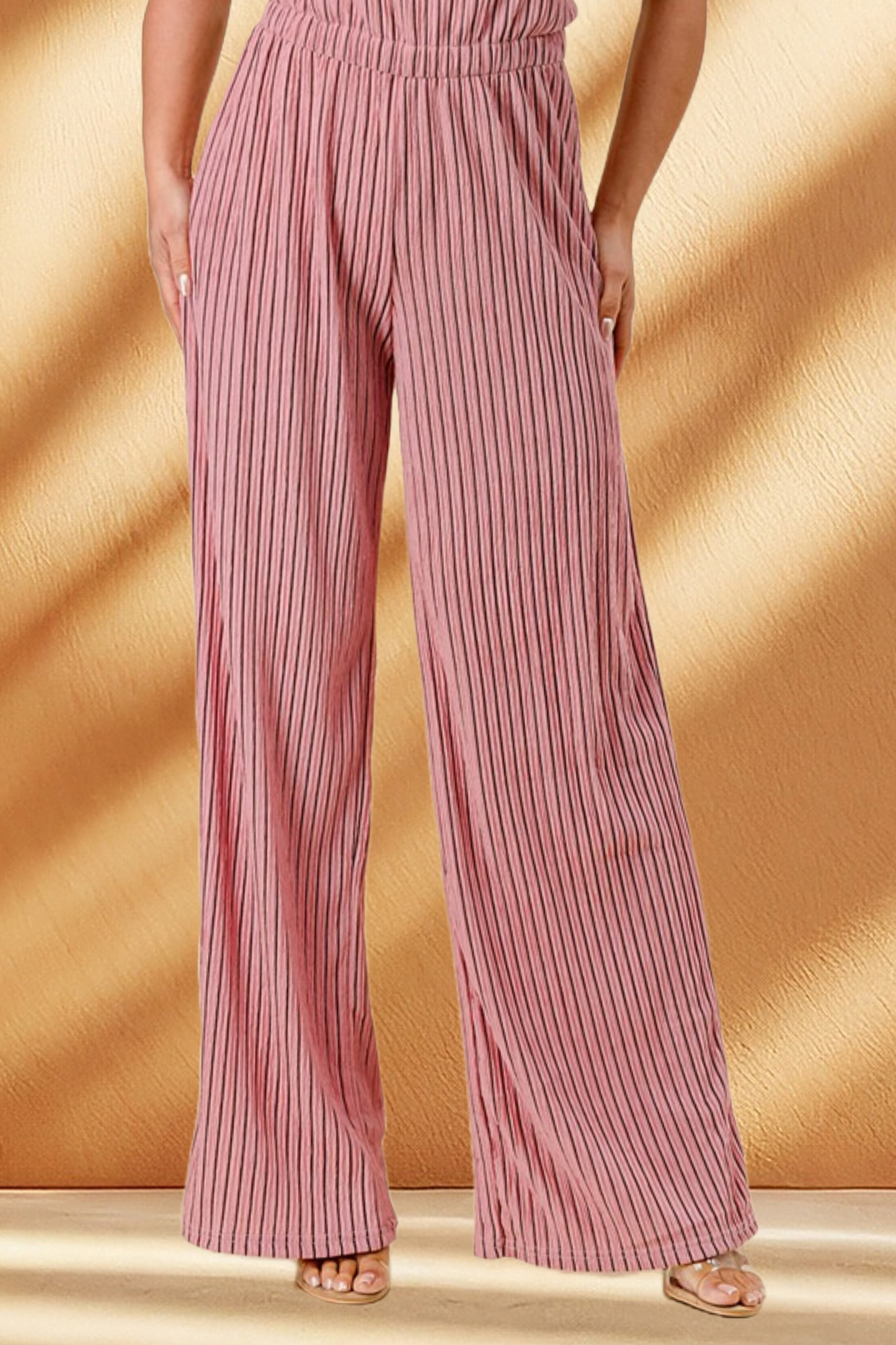 Women's Striped Jumpsuit