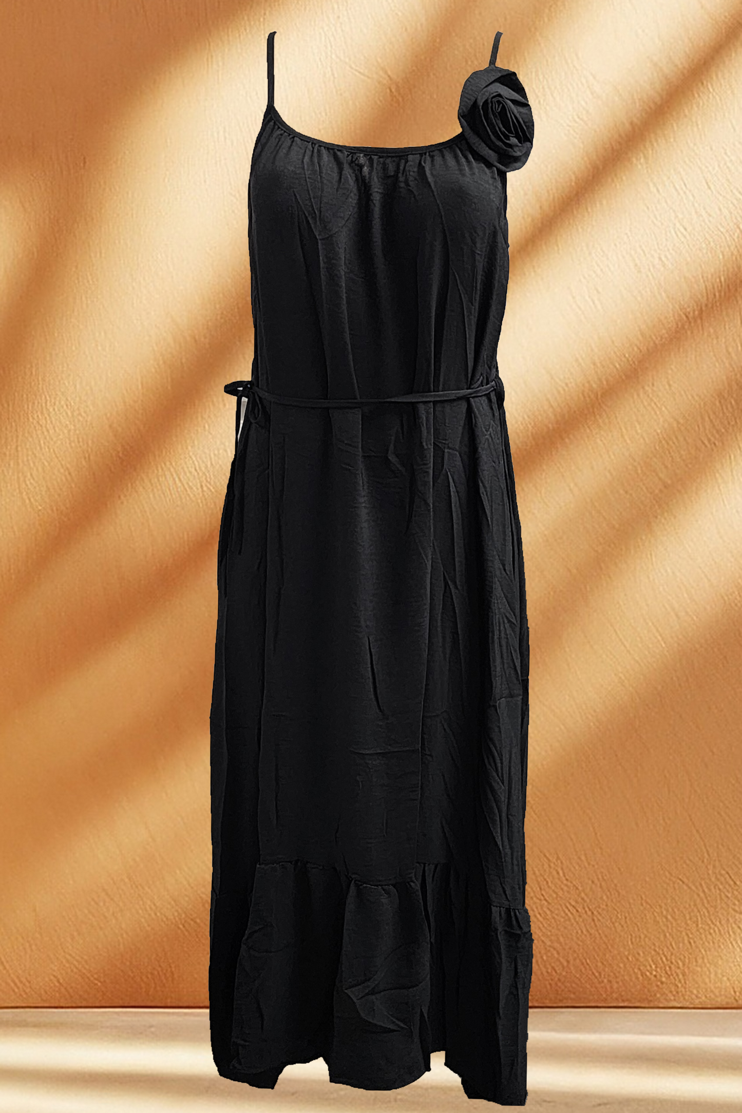 Women's Flowy Summer Spaghetti Strap Maxi Loose Dress
