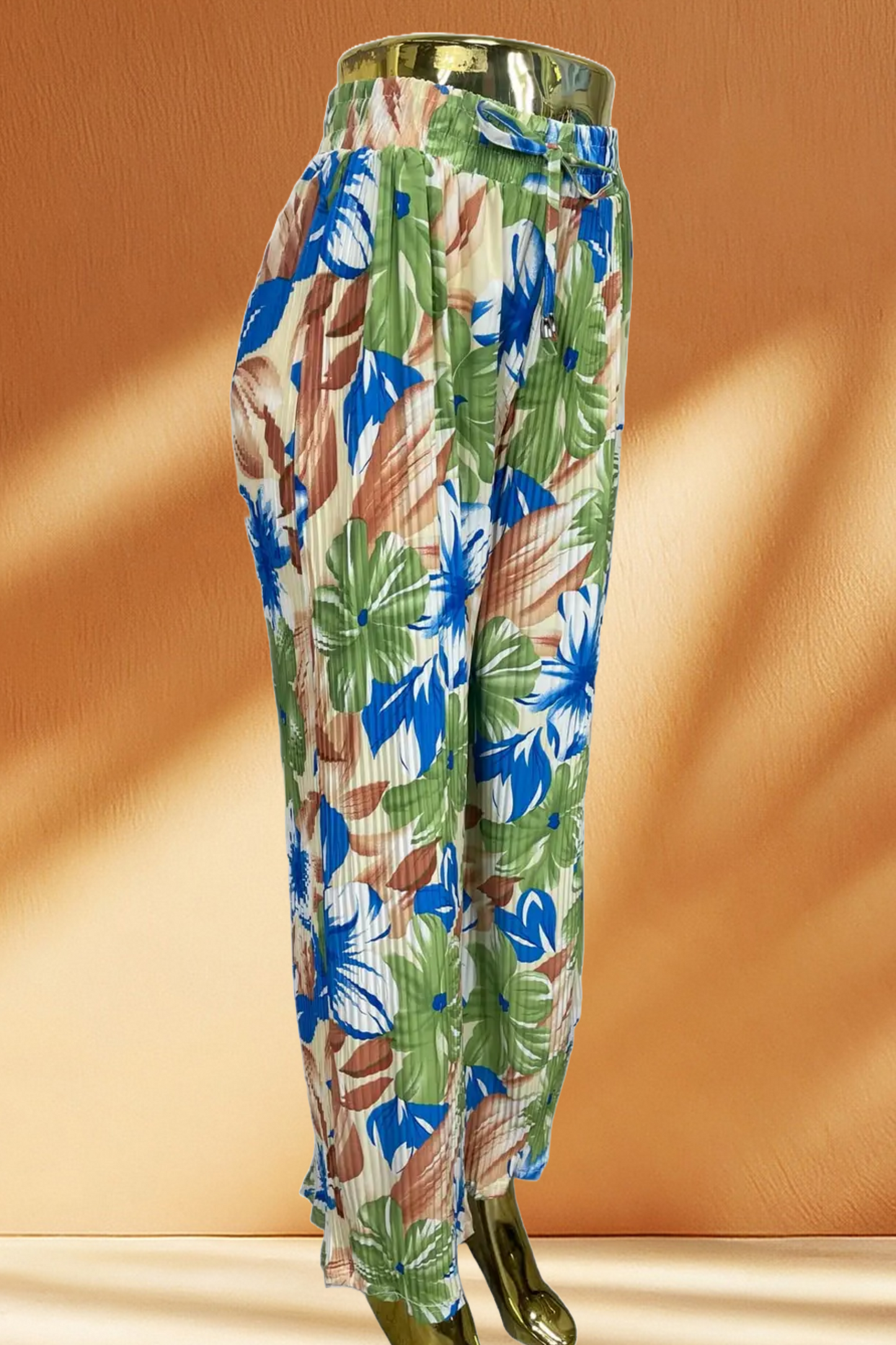 Floral Pleated Pants