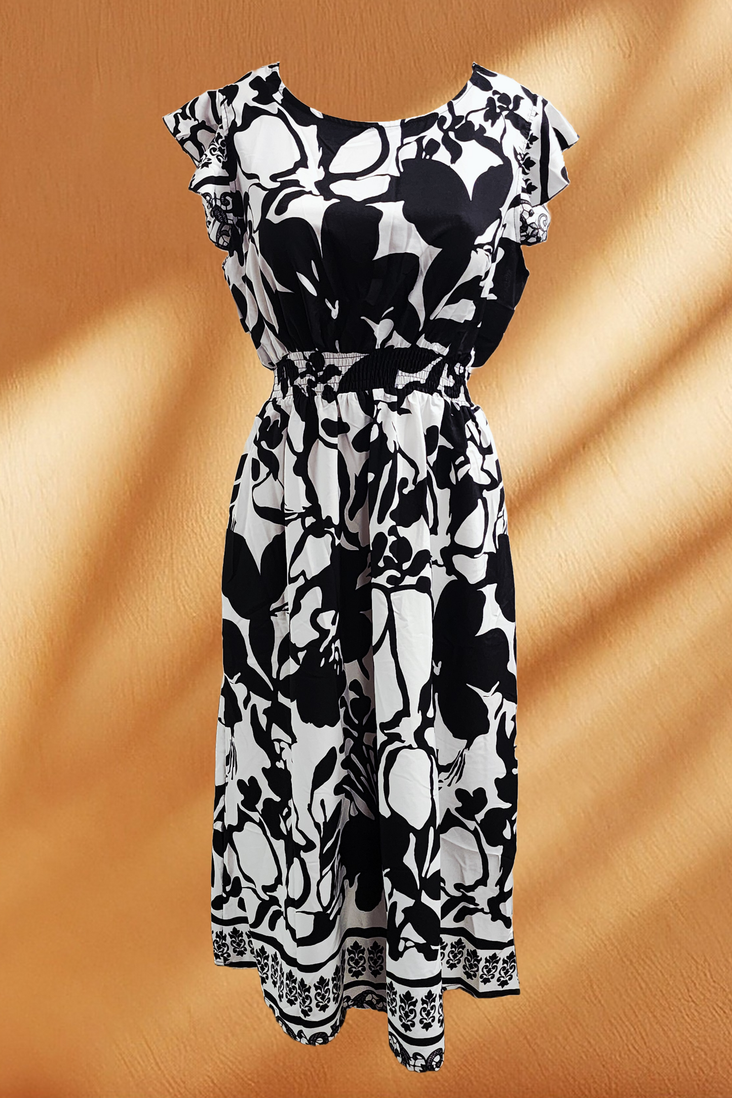 White Floral Long Dress