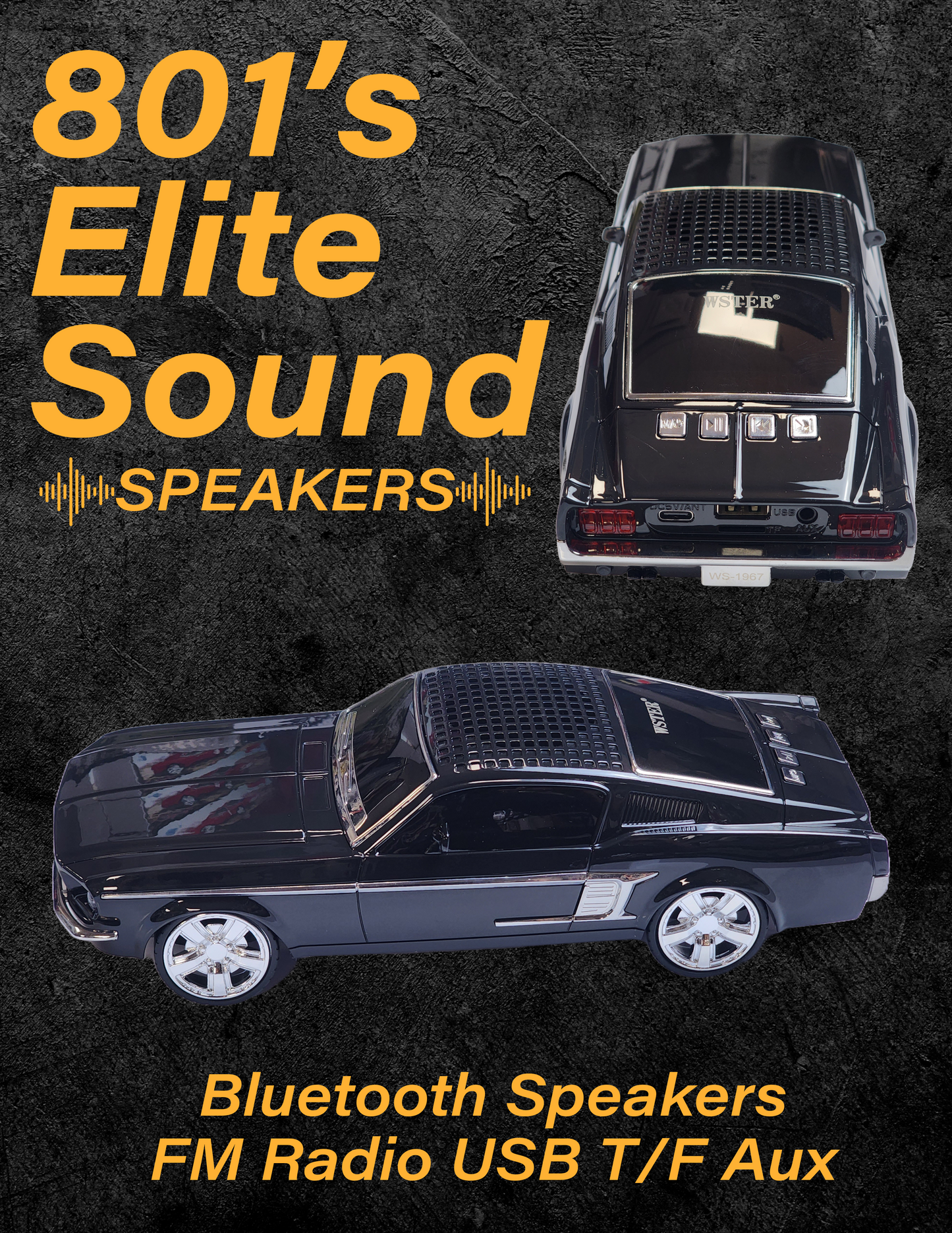 WS-1967 Mustang GT Classic Bluetooth Speaker