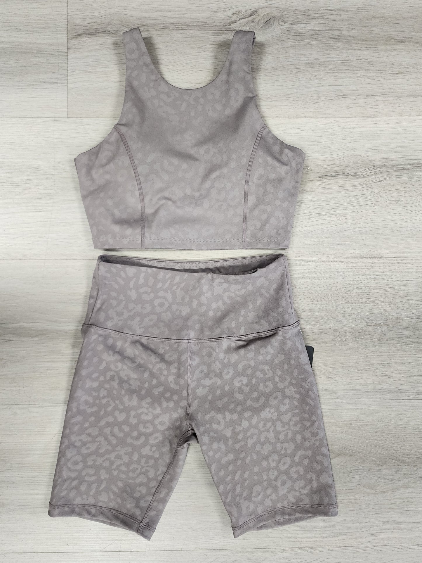 Leopard Print 2 Piece Active Wear Set