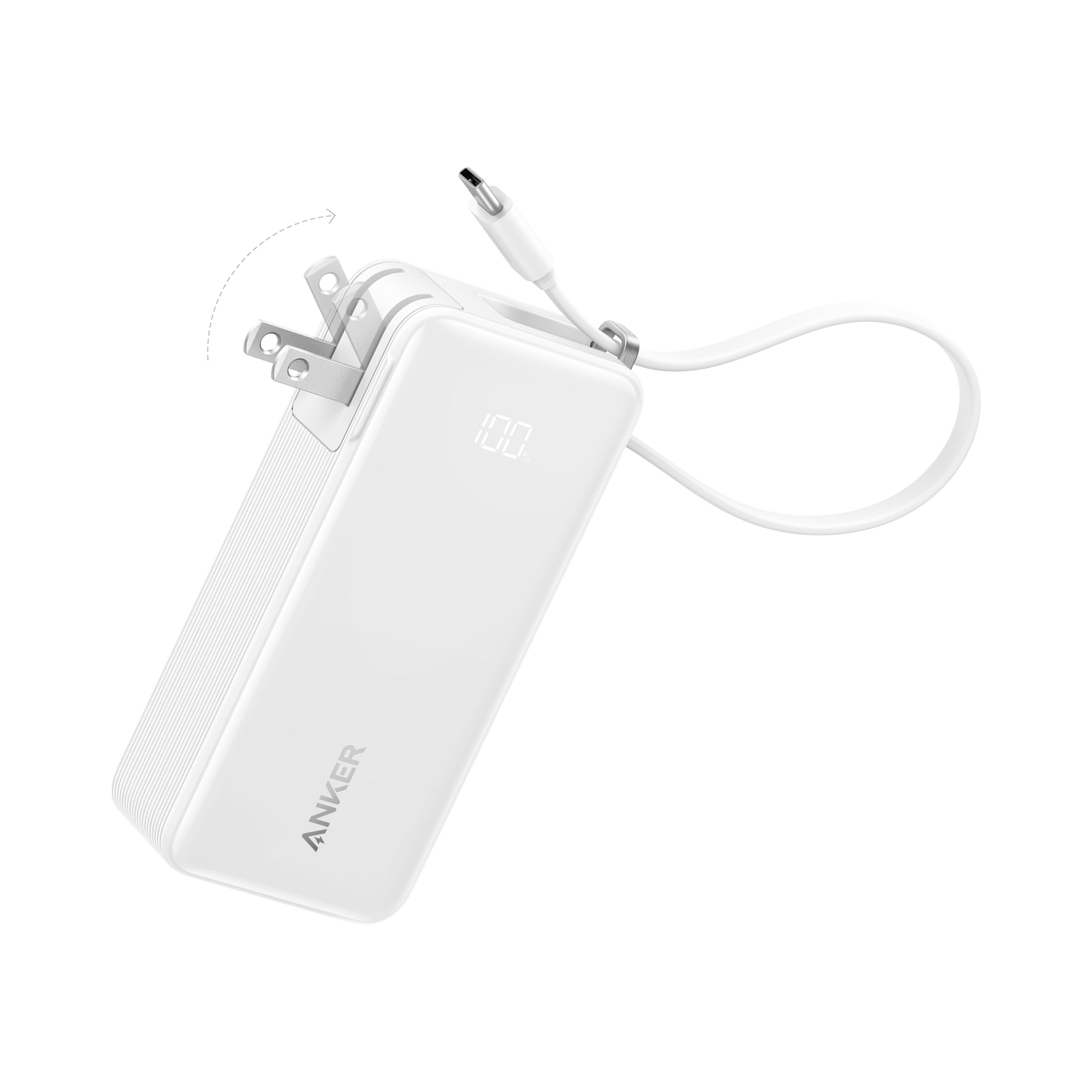 Anker Power Bank (10K, Fusion, Built-In Cable)