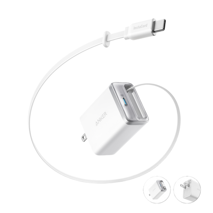 Anker Nano Charger (35W, Built-In Retractable USB-C Cable)