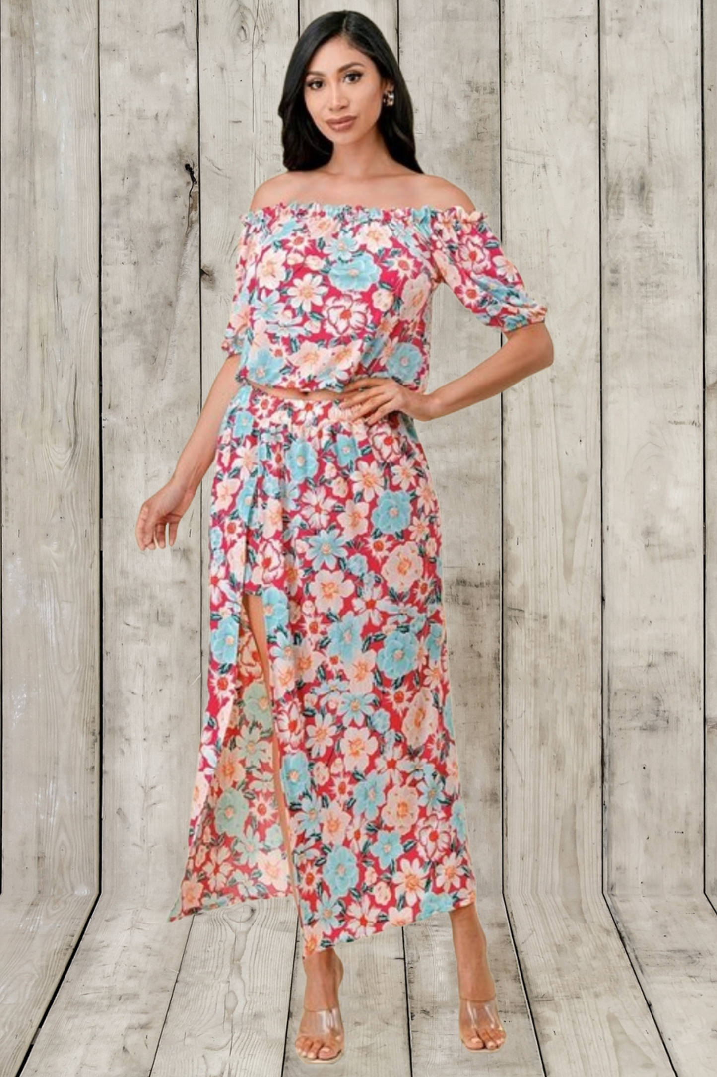 Floral Skirt 2 Piece Set
