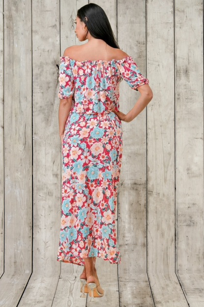 Floral Skirt 2 Piece Set