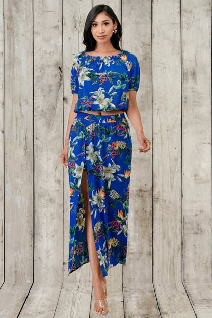 Floral Skirt 2 Piece Set