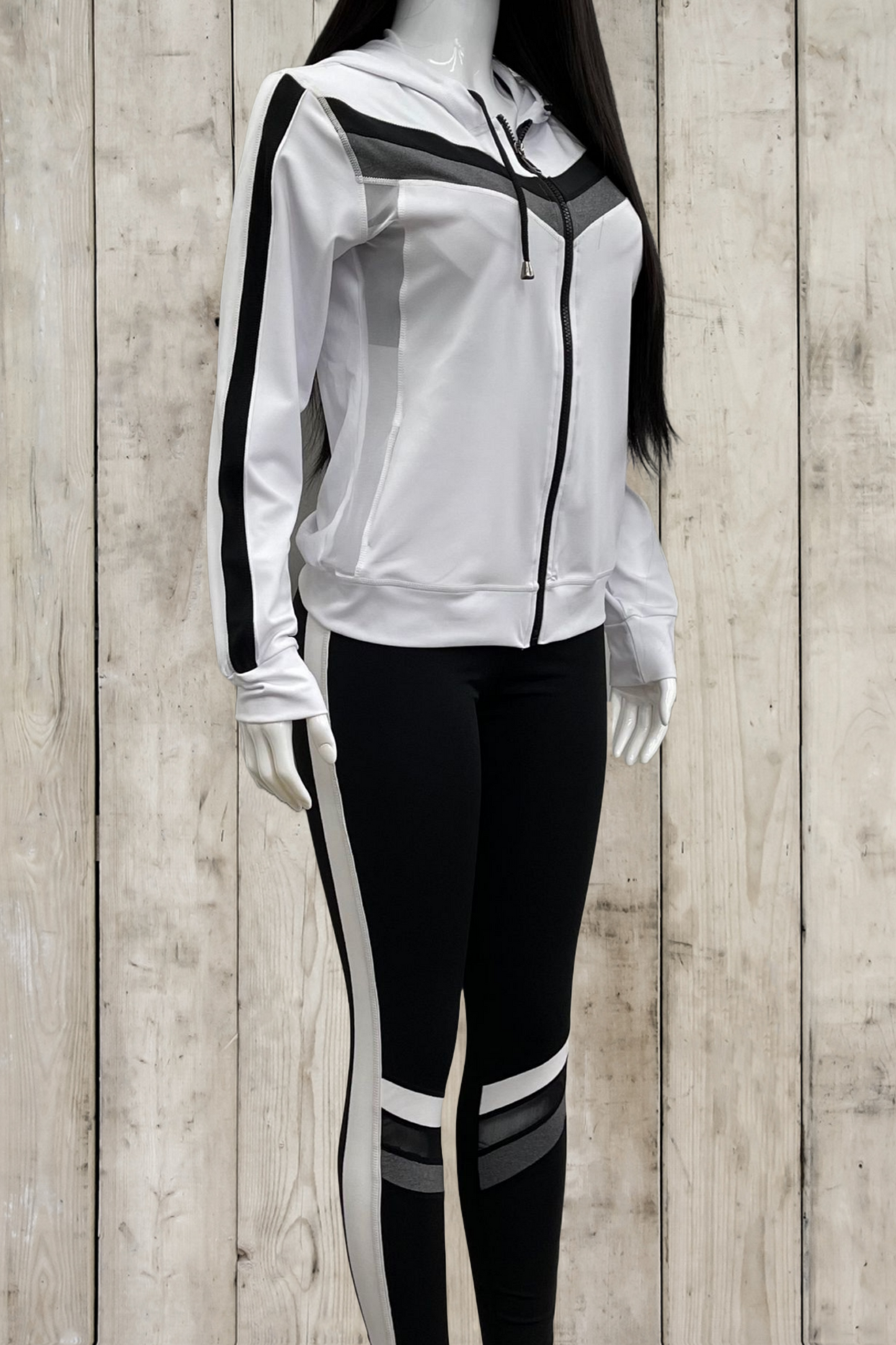 Striped Activewear 3 Piece Set