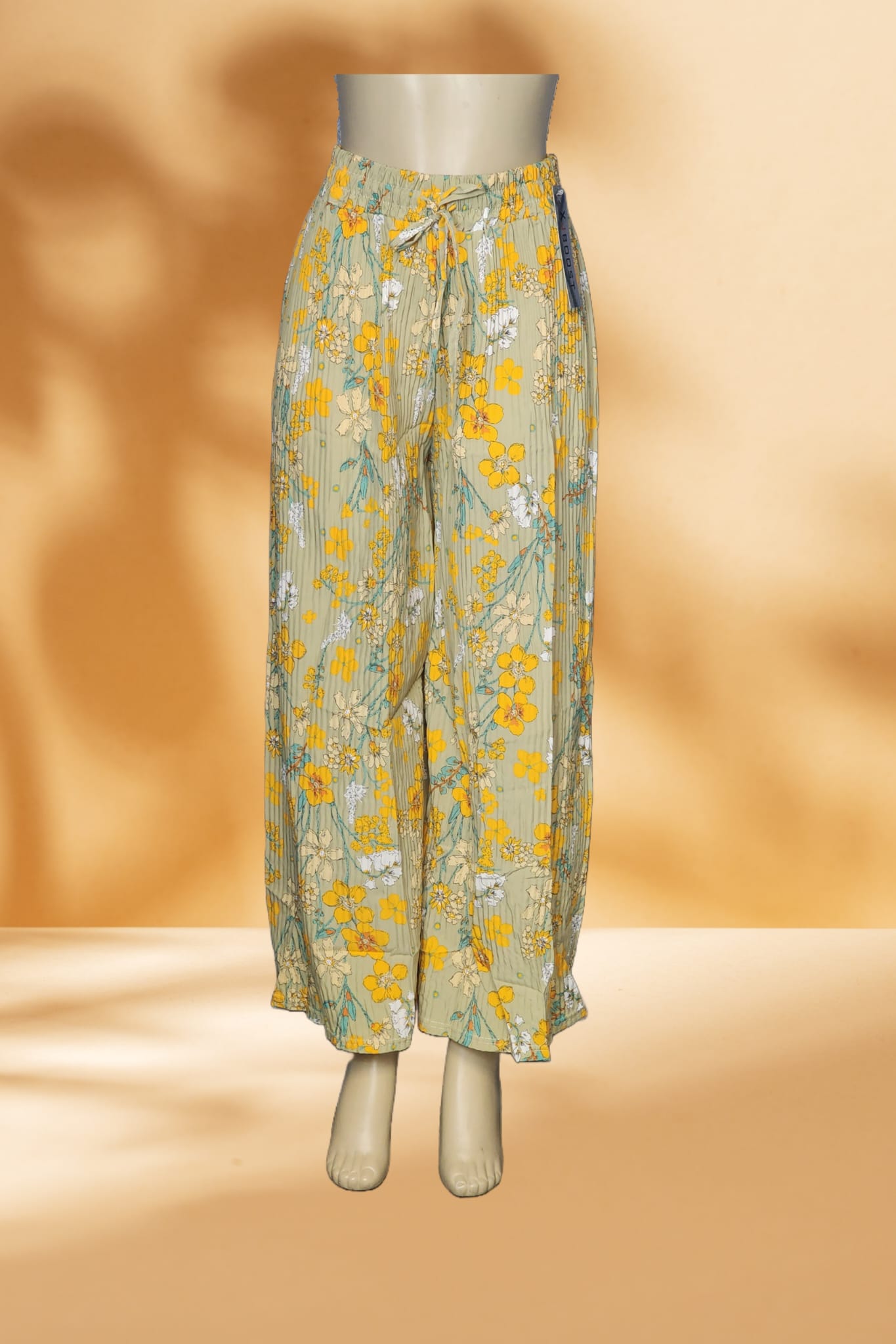 Floral Pleated Pants