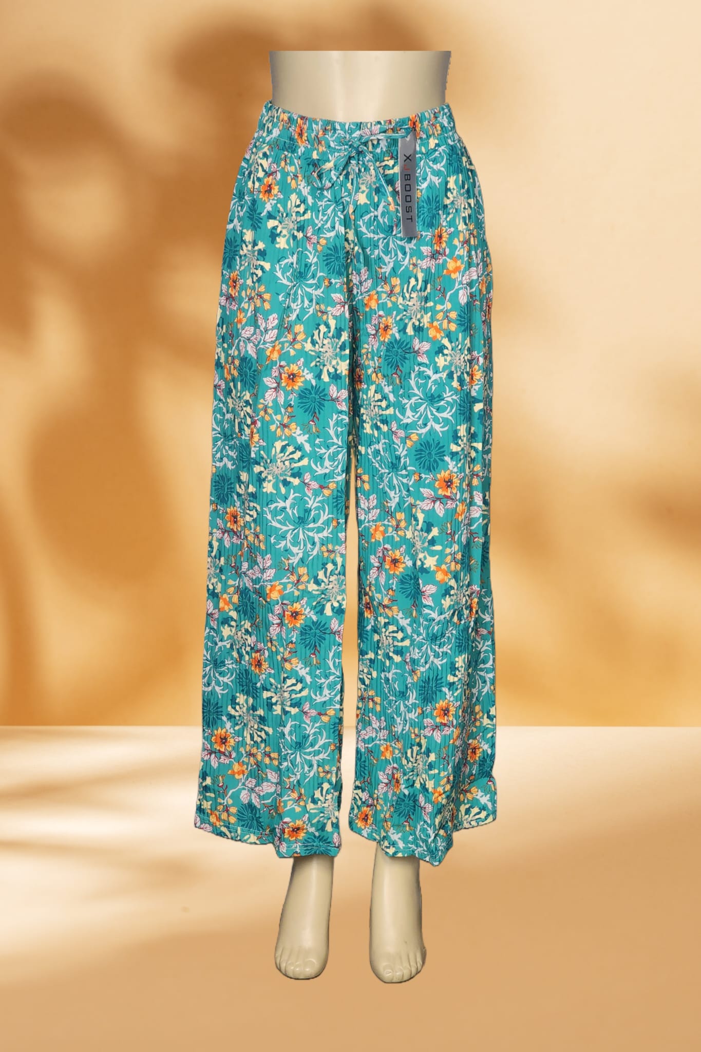 Floral Pleated Pants
