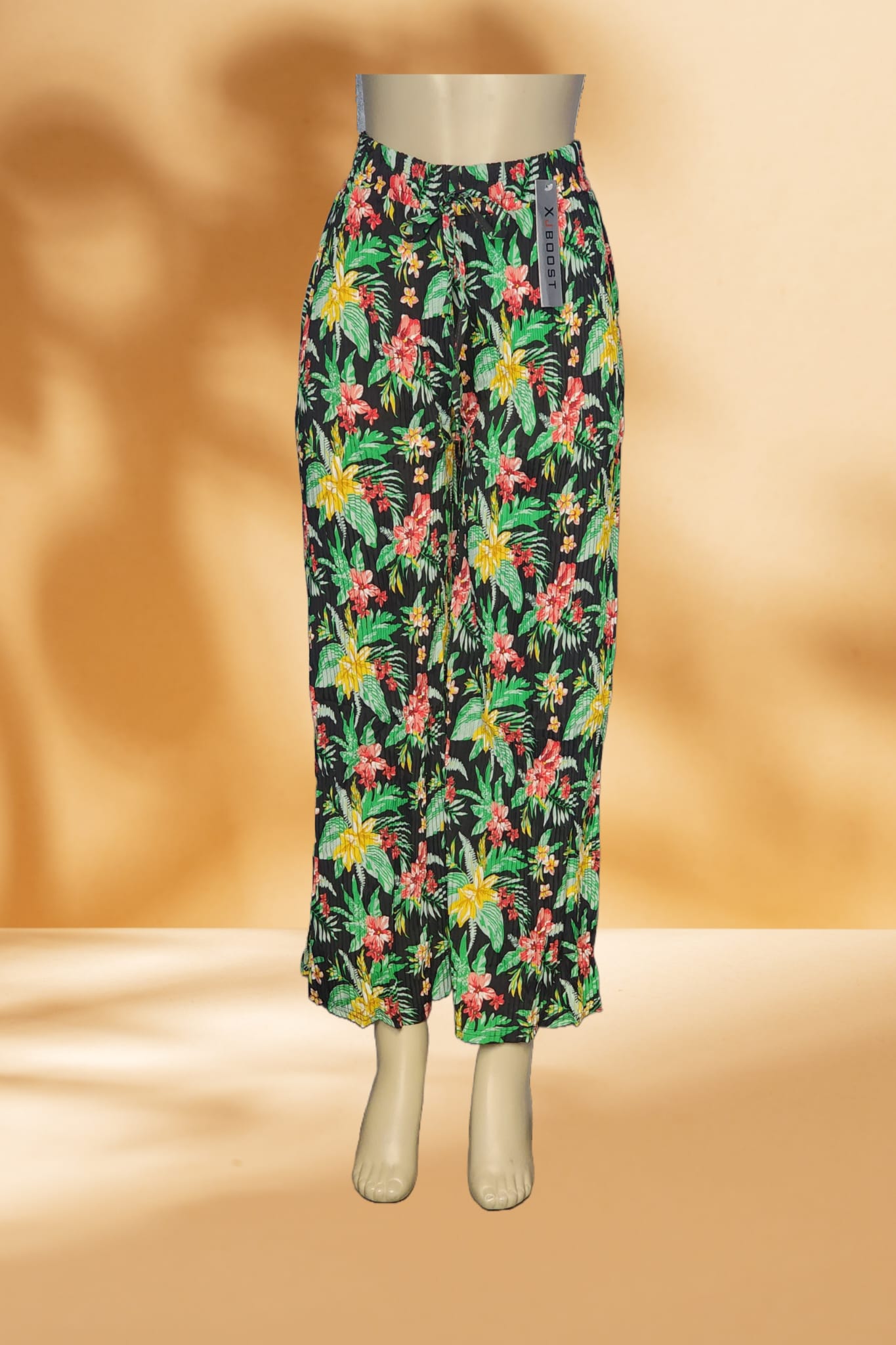 Floral Pleated Pants