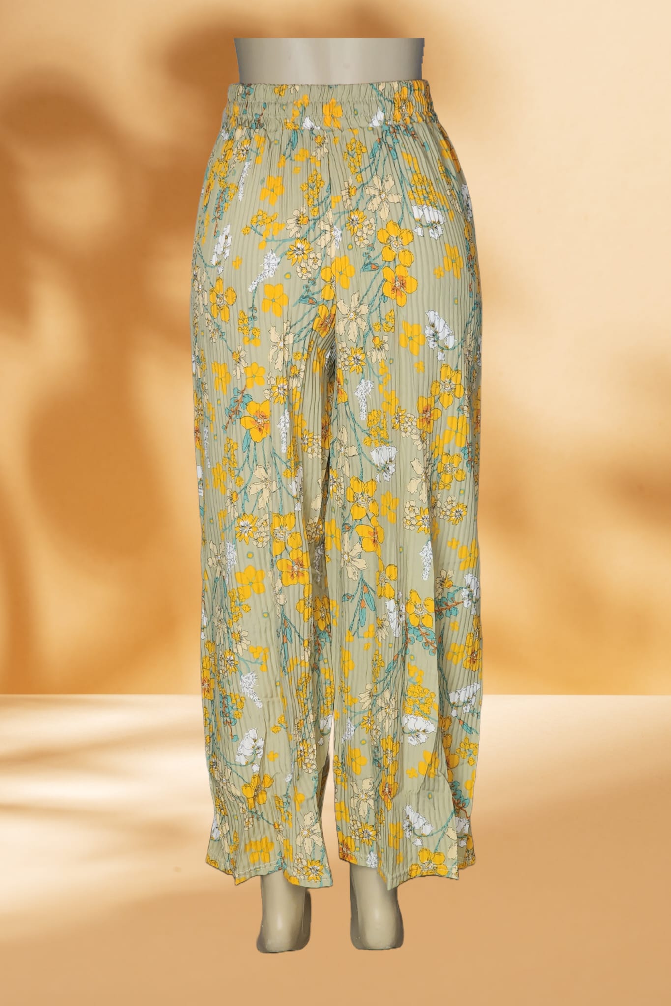 Floral Pleated Pants