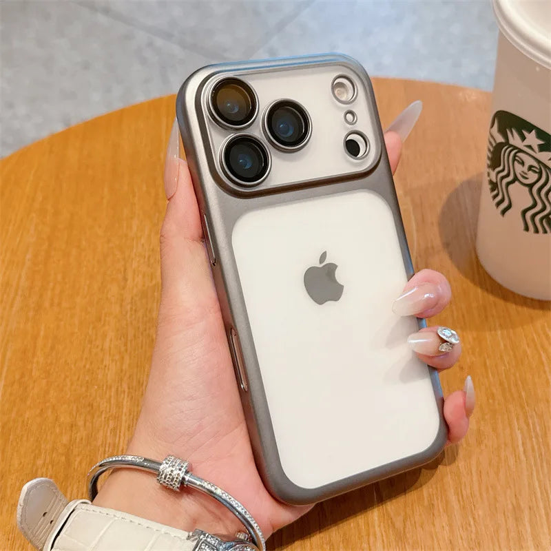 Luxury Solid Colors Frosted Translucent Phone Case For iPhone