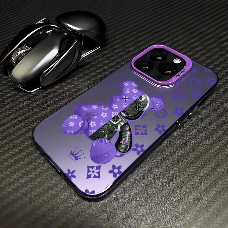 Fashion Cute R-Robert Bear Phone Case For iPhone