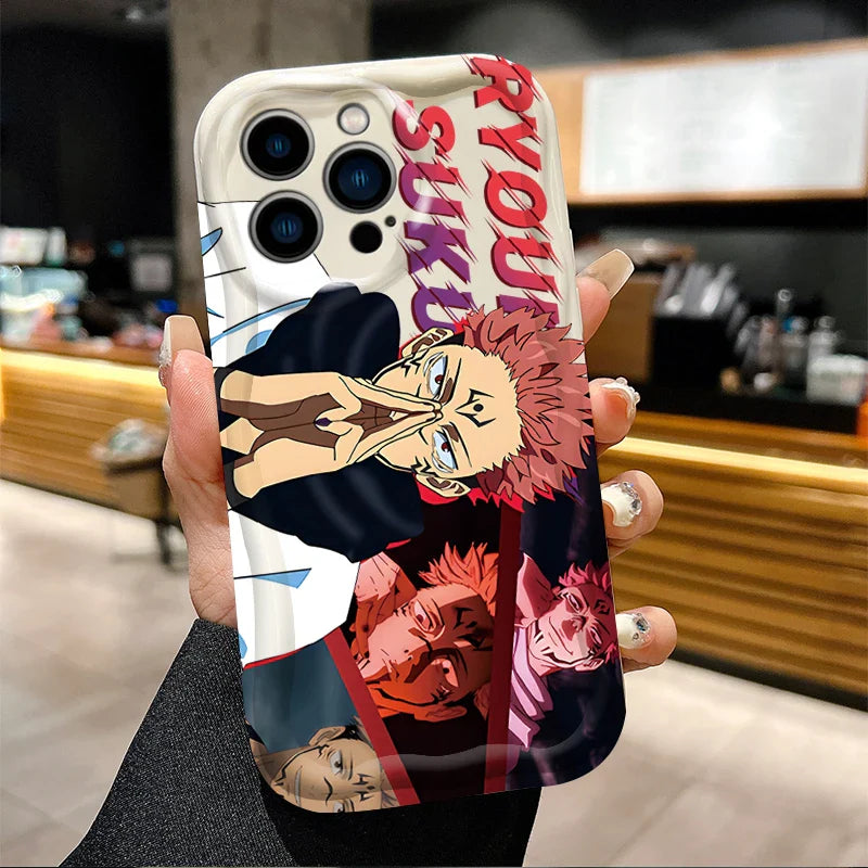 Jujutsu Kaisen Gojo Satoru Soft Wave Phone Case For iPhone