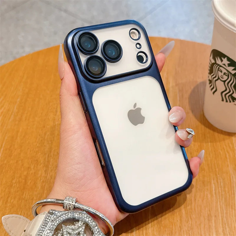 Luxury Solid Colors Frosted Translucent Phone Case For iPhone