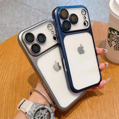 Luxury Solid Colors Frosted Translucent Phone Case For iPhone