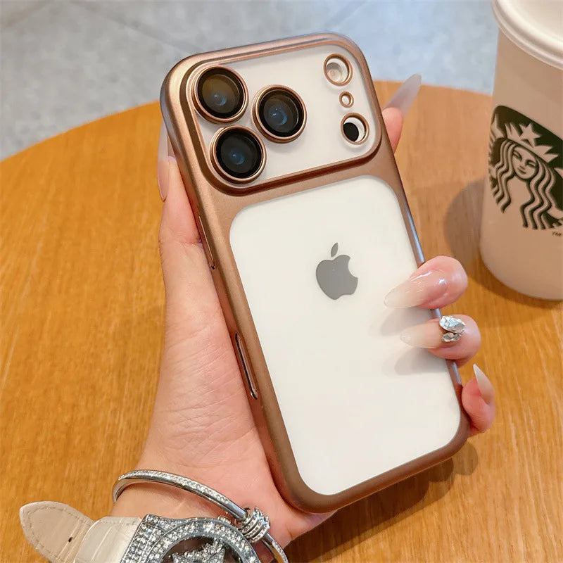 Luxury Solid Colors Frosted Translucent Phone Case For iPhone
