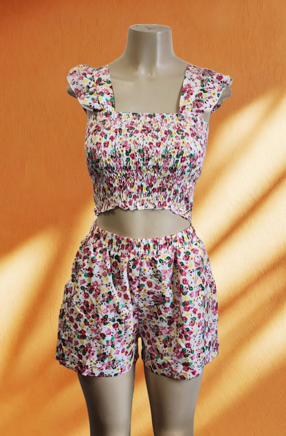 Flower Short Set