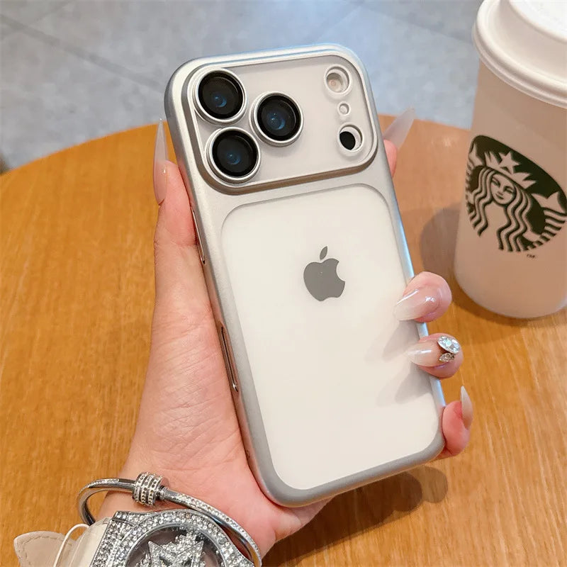 Luxury Solid Colors Frosted Translucent Phone Case For iPhone
