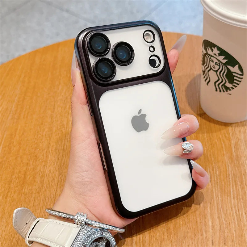 Luxury Solid Colors Frosted Translucent Phone Case For iPhone
