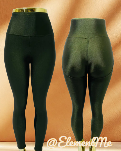 Shiny Leggings with Fleece Lined