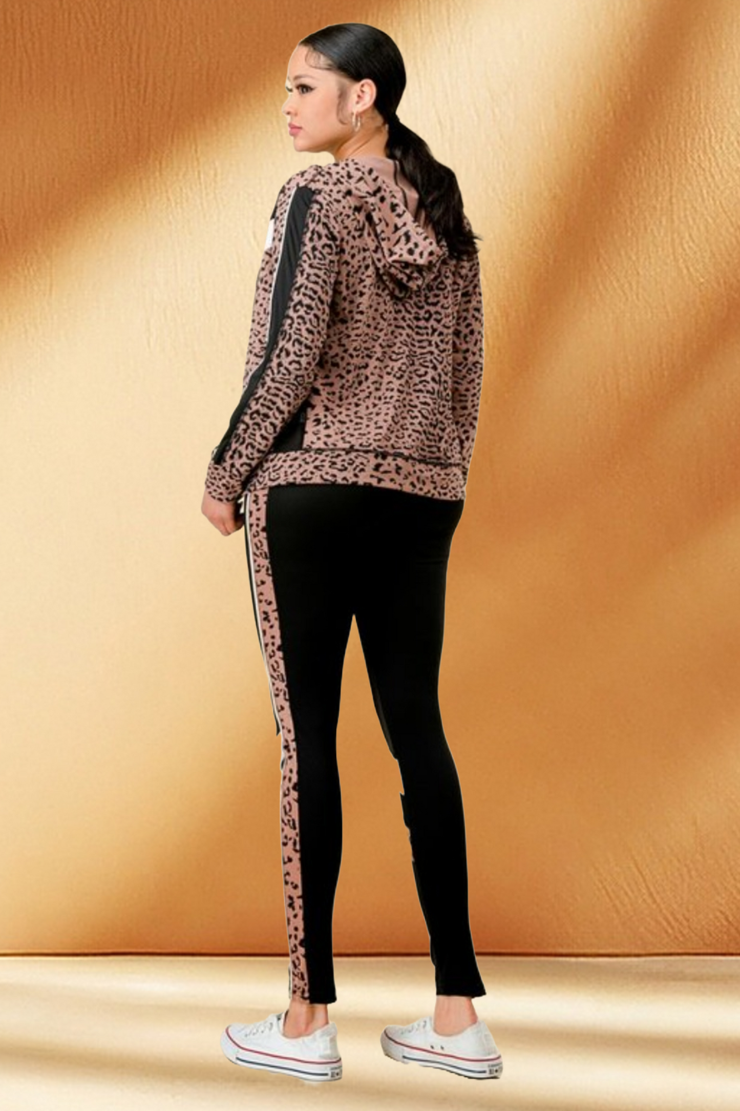 Animal Print Activewear 3 Piece Set