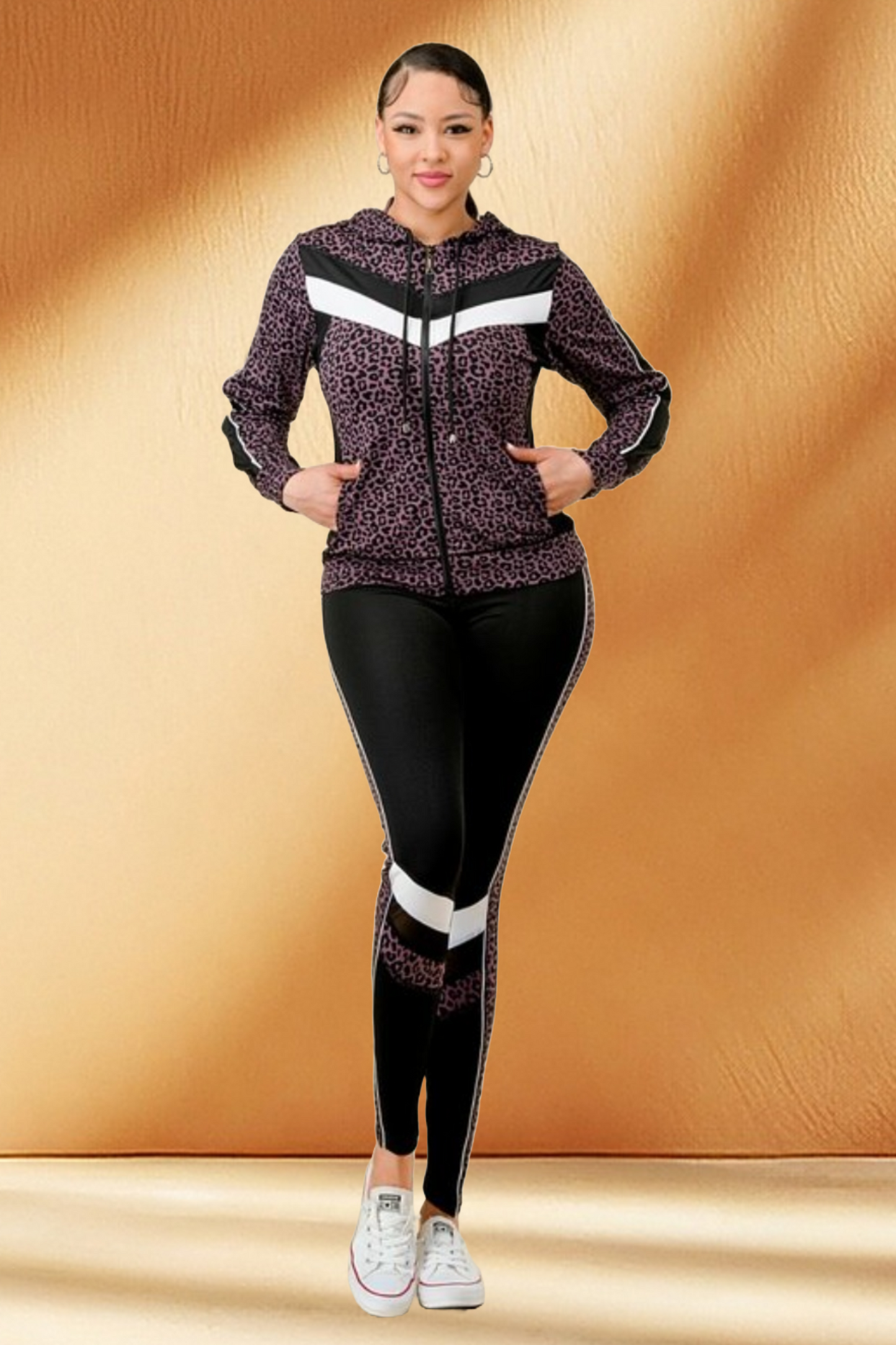 Animal Print Activewear 3 Piece Set