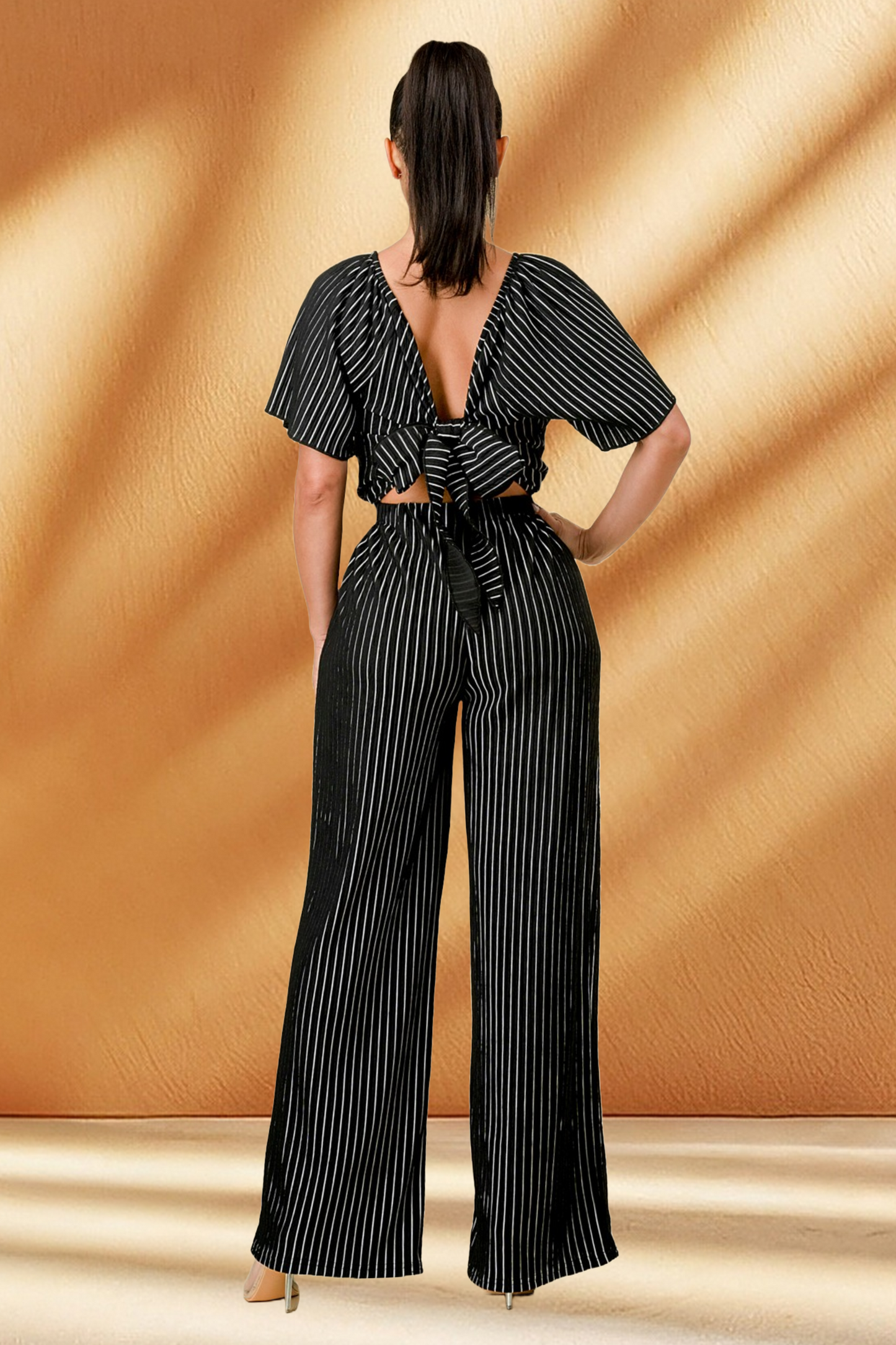 Women's Striped Jumpsuit