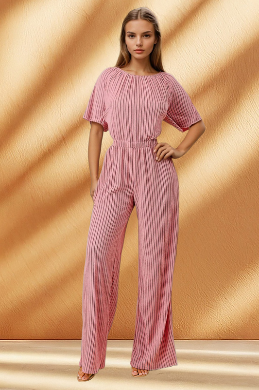 Women's Striped Jumpsuit