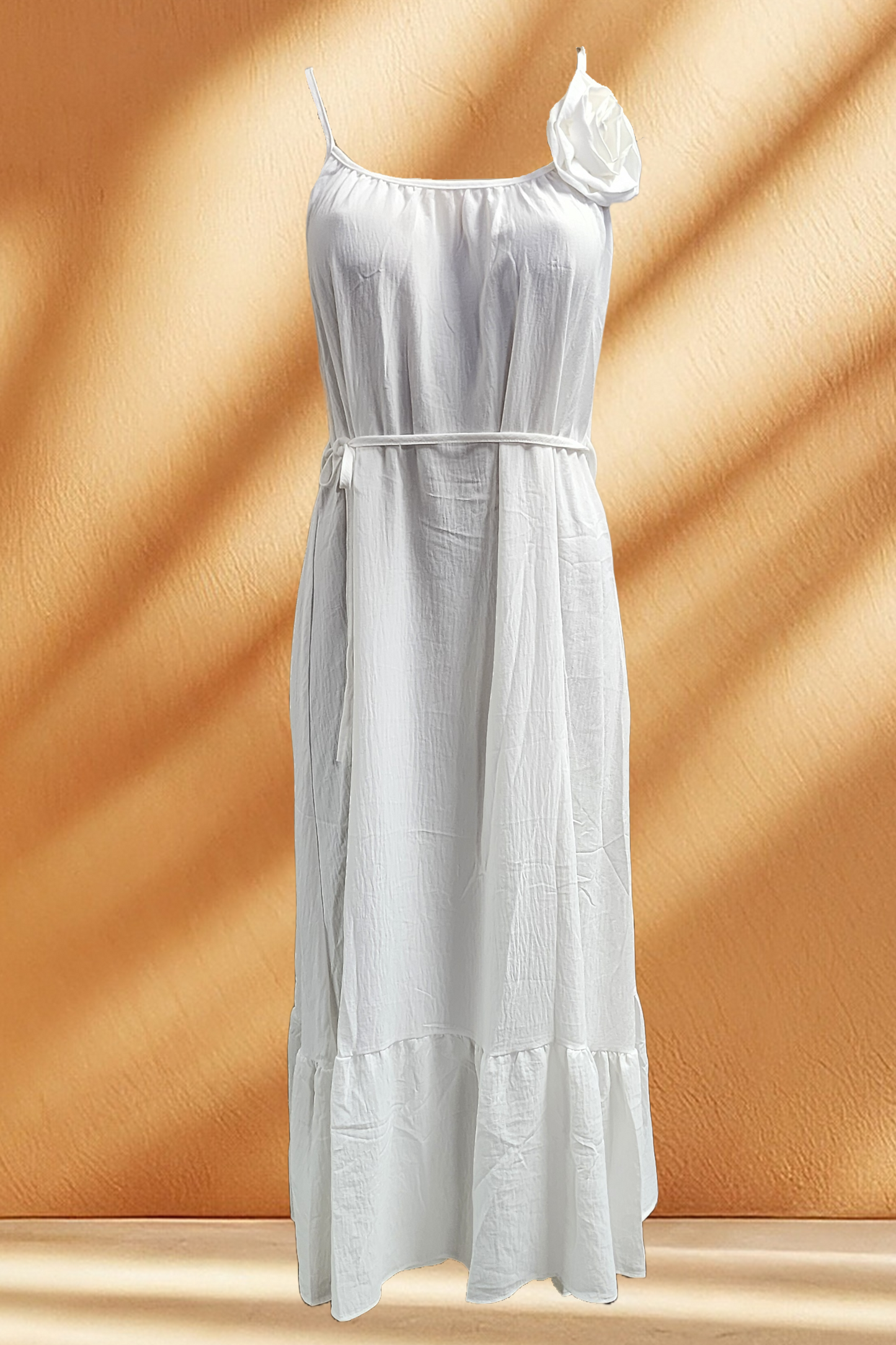 Women's Flowy Summer Spaghetti Strap Maxi Loose Dress