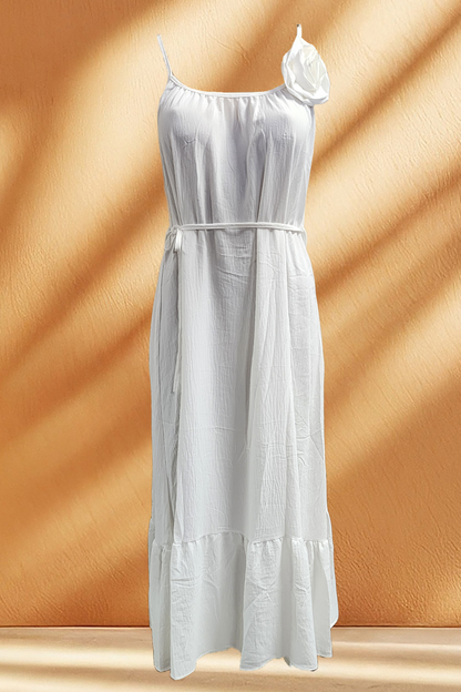 Women's Flowy Summer Spaghetti Strap Maxi Loose Dress