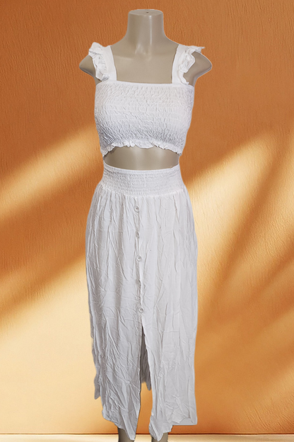 Ruffle Long Skirt Set