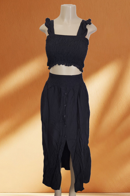 Ruffle Long Skirt Set