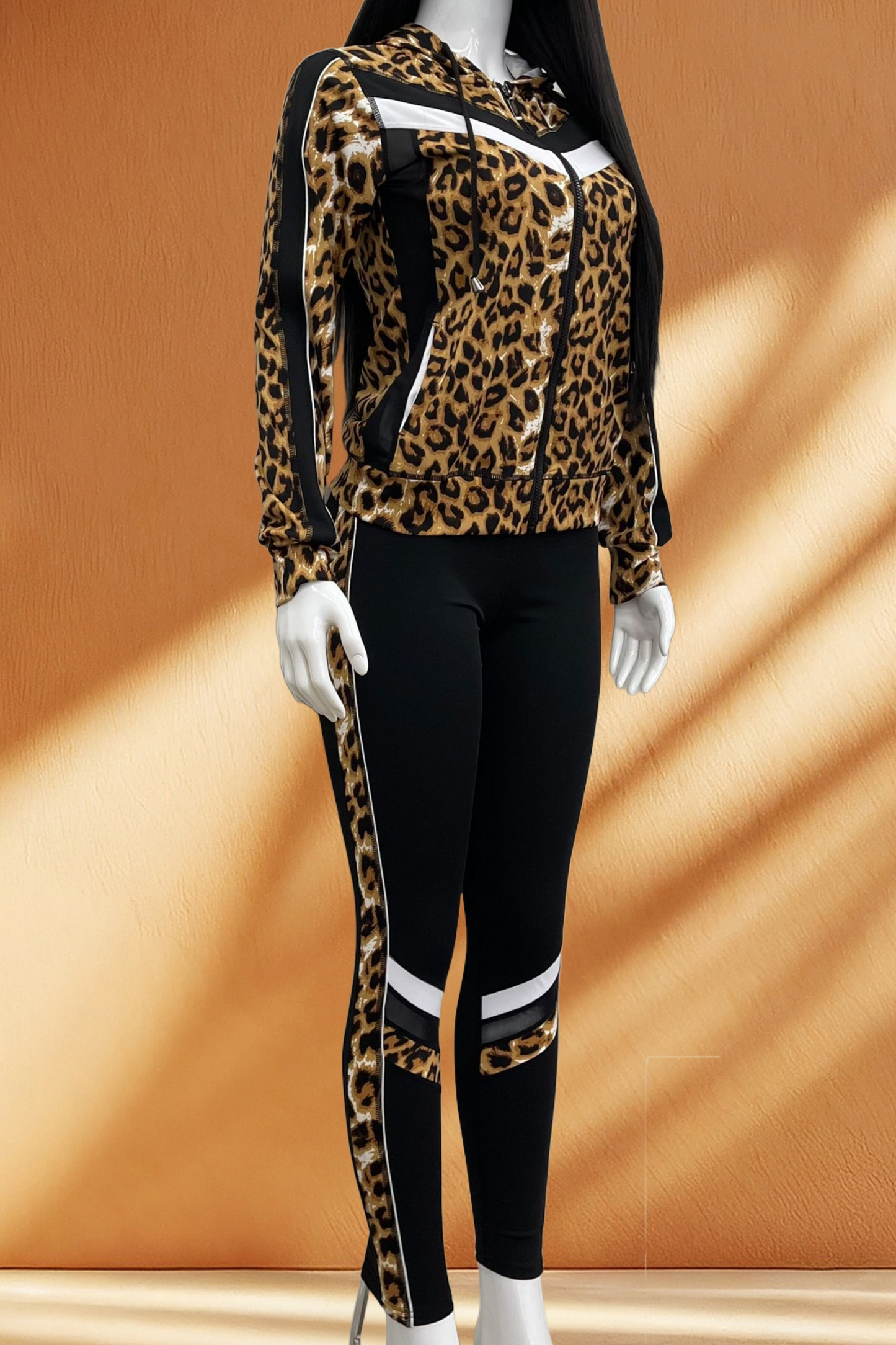 Striped Activewear 3 Piece Set