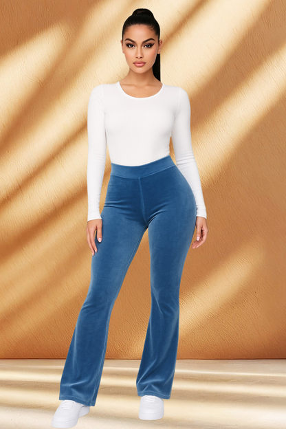 Women's Velour/Velvet Flare Pants