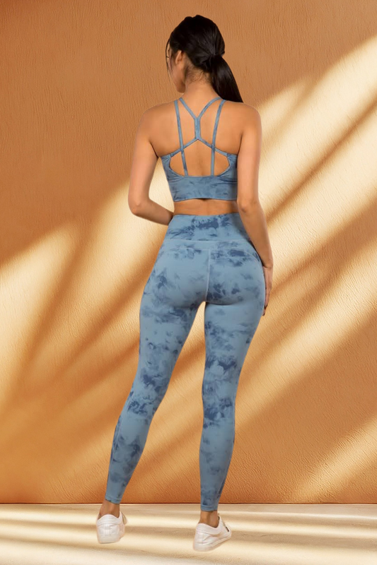 Tie Dye 2 Piece Active Wear Set