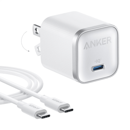 Anker Nano Charger (45W) with USB-C to USB-C Cable
