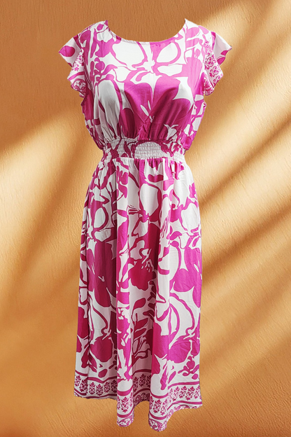 White Floral Long Dress