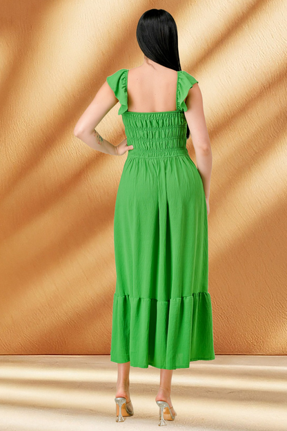 Women's Long Ruffle Dress
