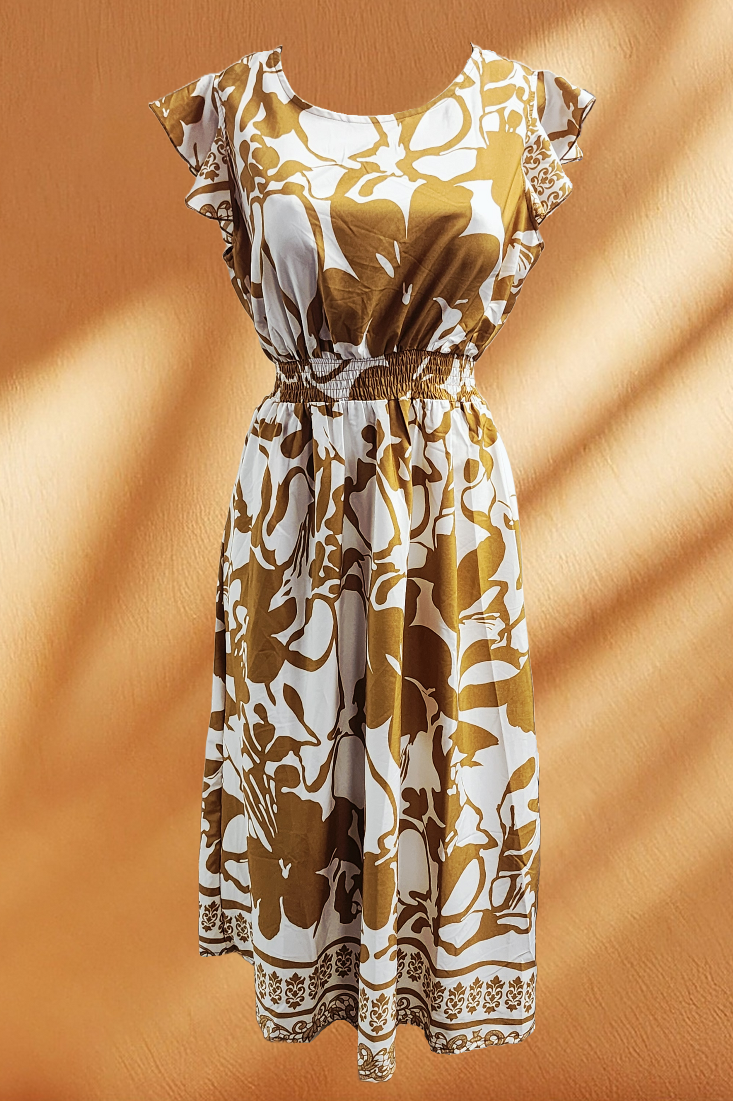 White Floral Long Dress