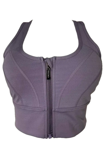 Zip-Up Sport Bra