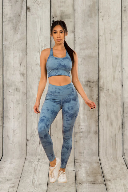Tie Dye 2 Piece Active Wear Set